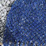 Sac filet lurex bleu royal