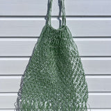 Sac filet lurex vert
