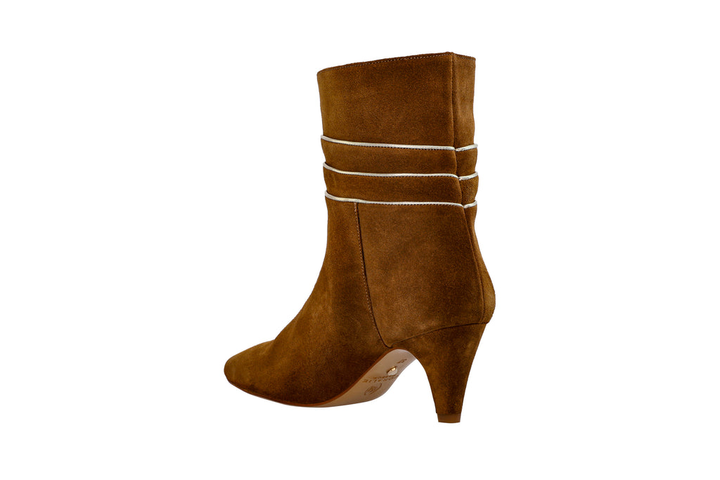 Bottes Bleecker camel - Coralie Masson créatrice française de chaussures 