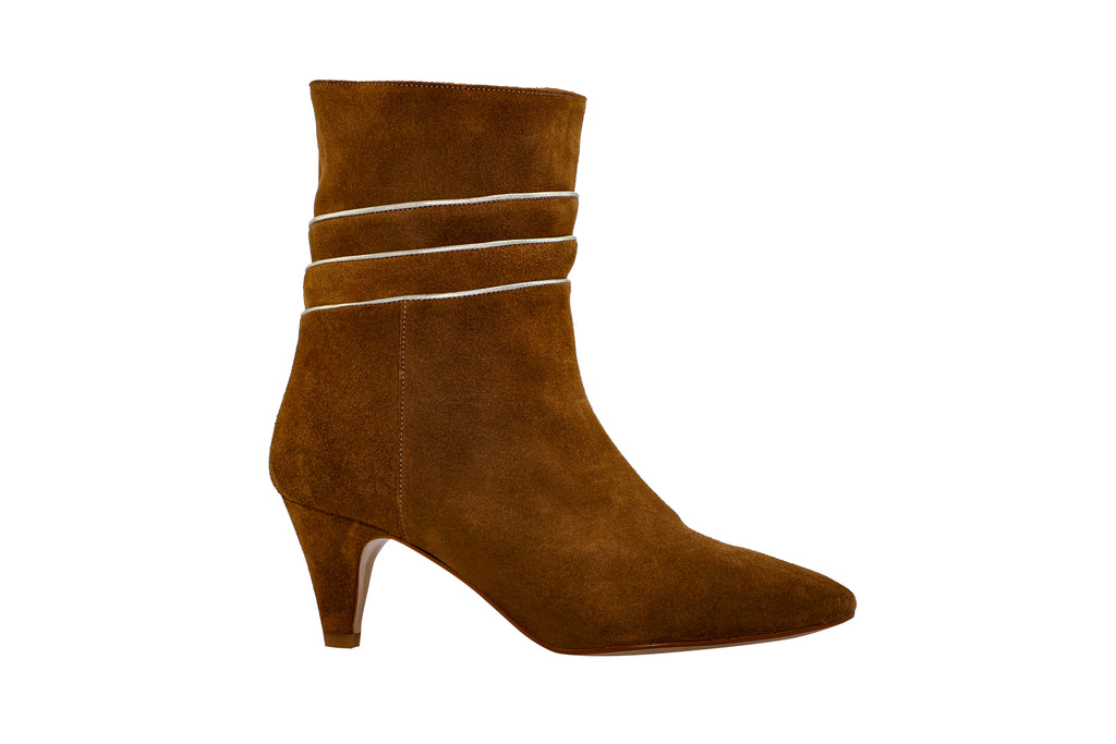 Bottes Bleecker camel - Coralie Masson créatrice française de chaussures 