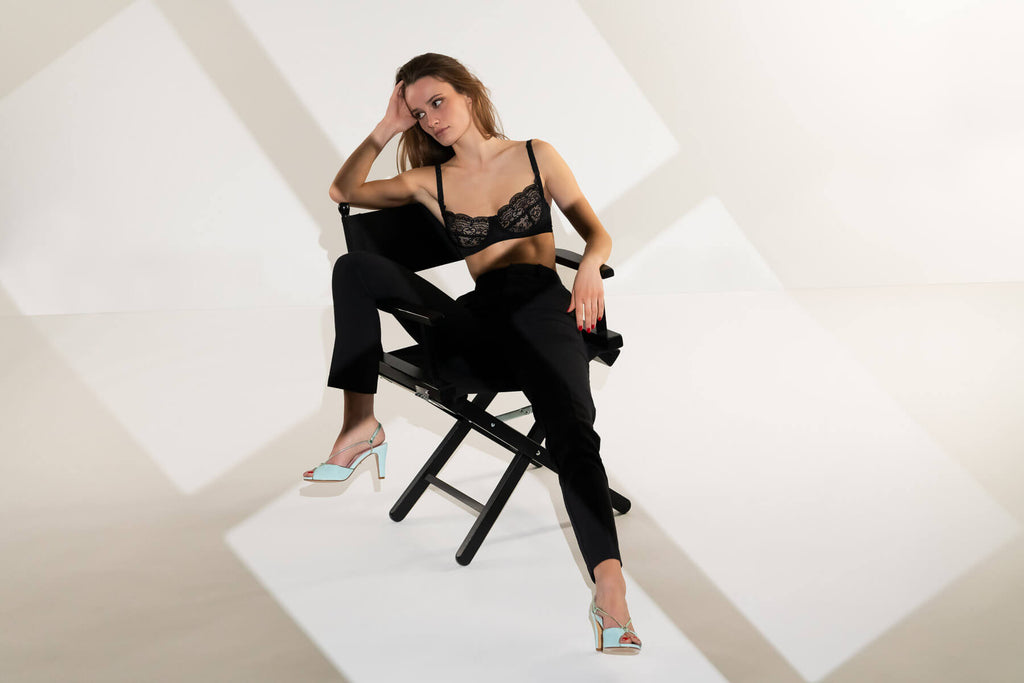 Sandales Lolotte vert mint - Coralie Masson créatrice française de chaussures 