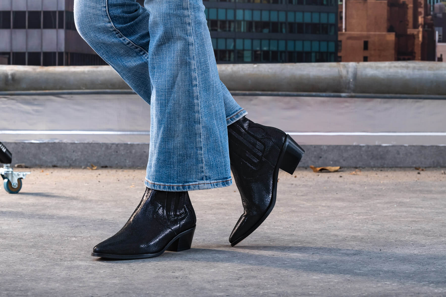 Bottine Talon Bottines Chelsea Noire Bottine Botte Noir CloutÃ