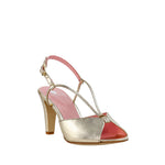 Sandales Lolotte cuir doré - Coralie Masson créatrice française de chaussures 