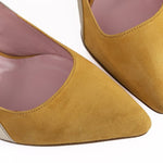 escarpins Gigi jaune et doré - Coralie Masson créatrice française de chaussures 