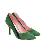 Escarpins Gigi Vert et Vernis noir - Coralie Masson créatrice française de chaussures 