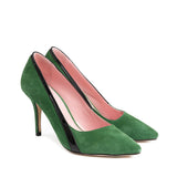 Escarpins Gigi Vert et Vernis noir - Coralie Masson créatrice française de chaussures 