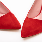 Escarpins Elody Rouge & Argent - Coralie Masson créatrice française de chaussures 