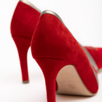 Escarpins Elody Rouge & Argent - Coralie Masson créatrice française de chaussures 