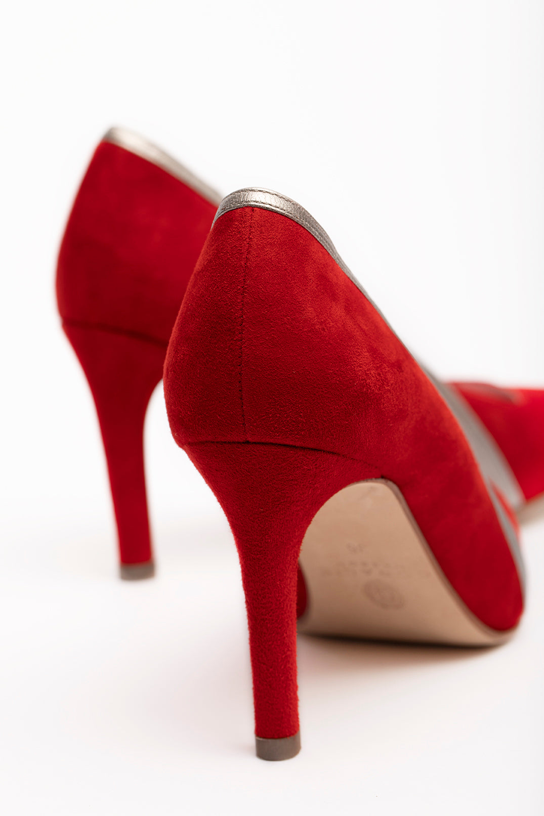 Escarpins Elody Rouge & Argent - Coralie Masson créatrice française de chaussures 
