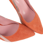 Escarpins Gigi terracotta et rose gold - Coralie Masson créatrice française de chaussures 