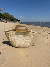 Panier Brigitte doré - Coralie Masson créatrice française de chaussures 