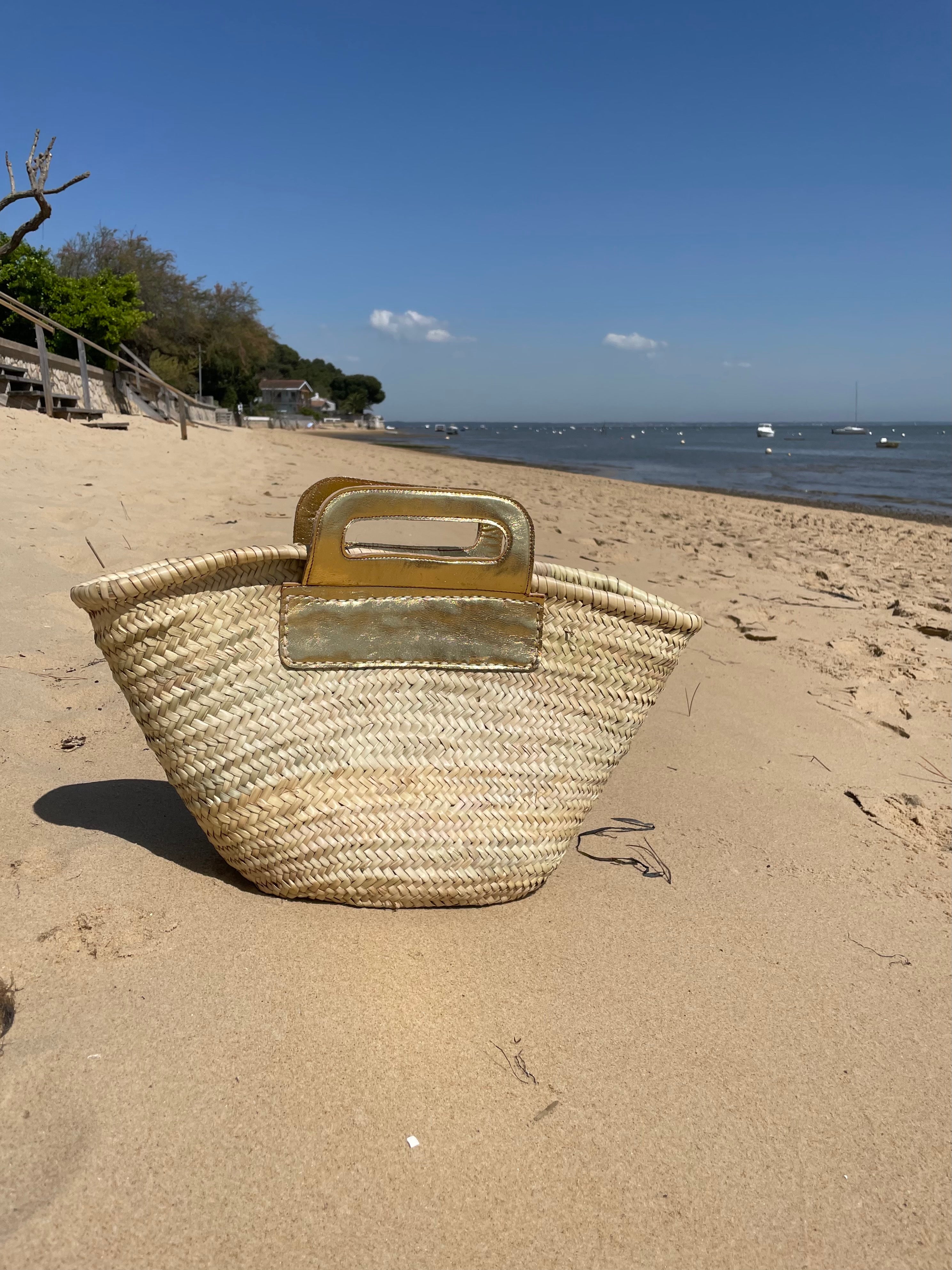 Panier Brigitte doré - Coralie Masson créatrice française de chaussures 