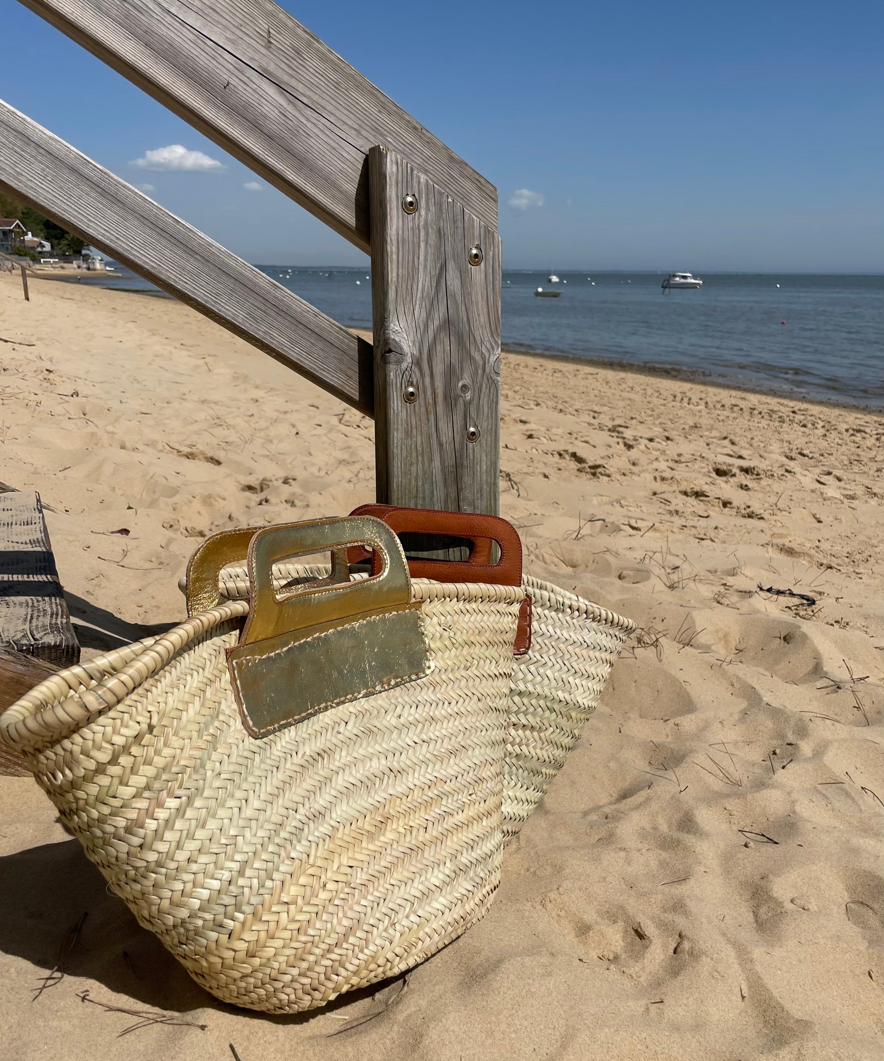 Panier Brigitte doré - Coralie Masson créatrice française de chaussures 