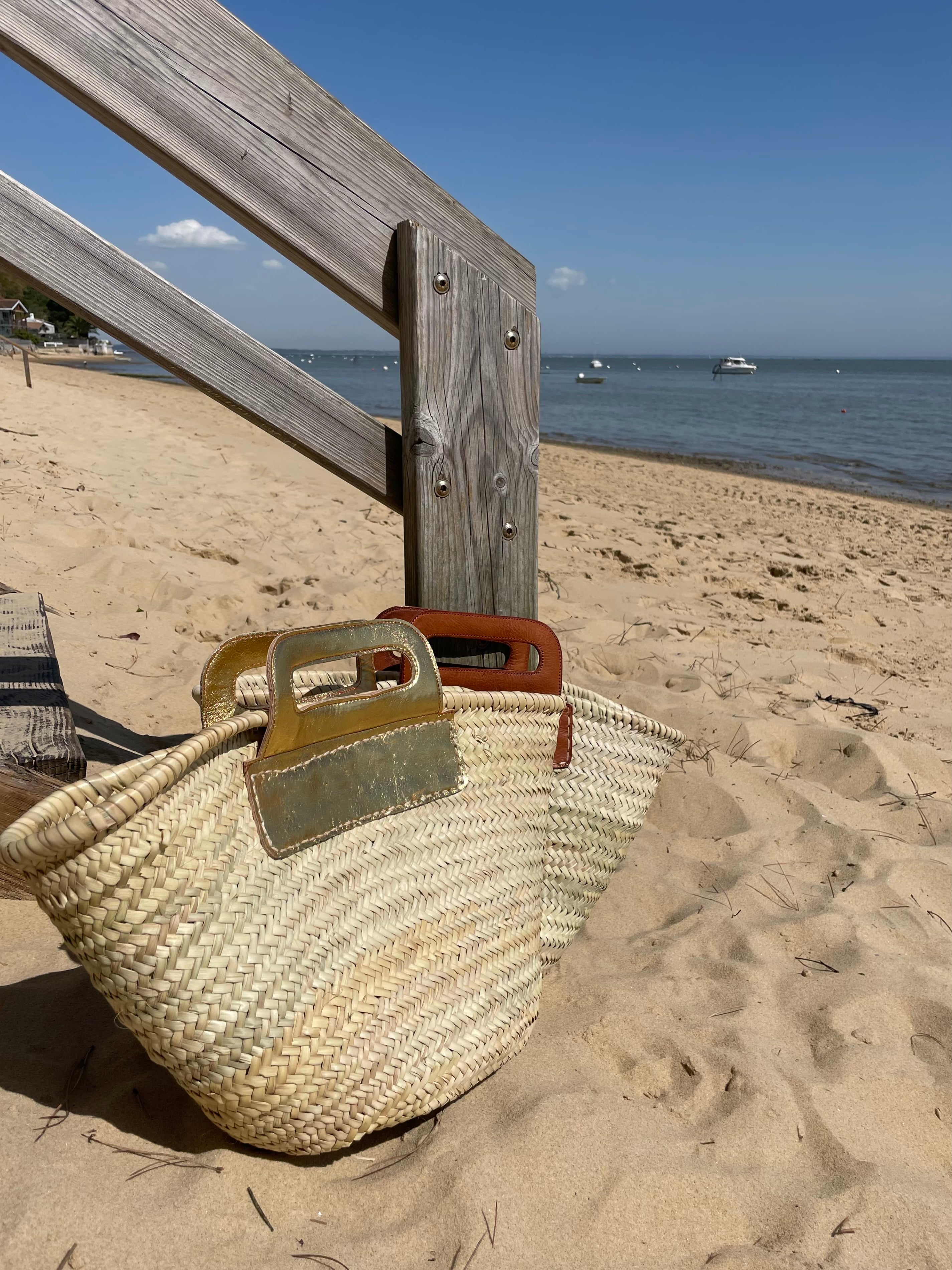 Panier Brigitte doré - Coralie Masson créatrice française de chaussures 