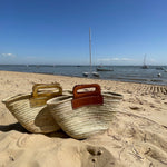 Panier Brigitte camel - Coralie Masson créatrice française de chaussures 