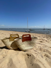 Panier Brigitte camel - Coralie Masson créatrice française de chaussures 
