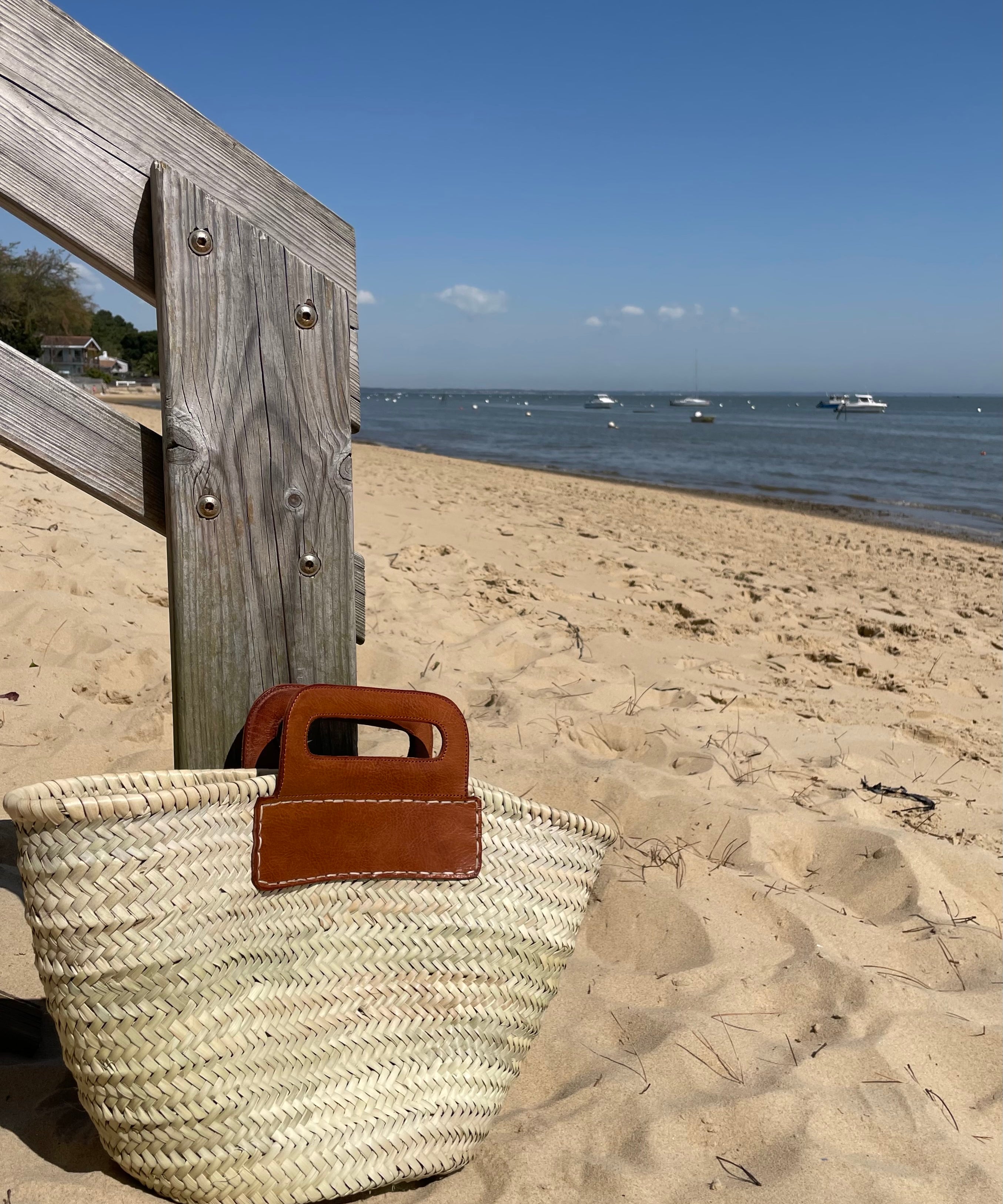 Panier Brigitte camel - Coralie Masson créatrice française de chaussures 