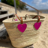 Panier Gilberte rose