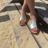 Sabot Mériam en cuir doré