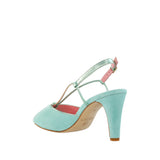 Sandales Lolotte vert mint - Coralie Masson créatrice française de chaussures 