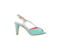 Sandales Lolotte vert mint - Coralie Masson créatrice française de chaussures 