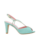 Sandales Lolotte vert mint - Coralie Masson créatrice française de chaussures 