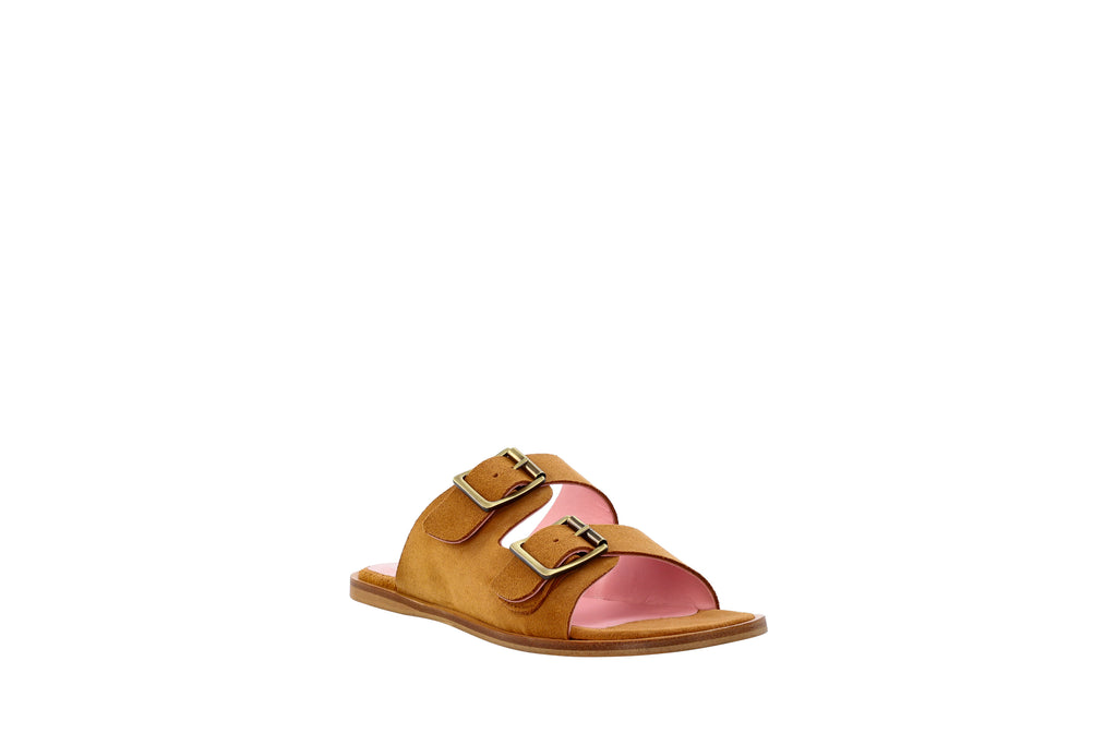Sandales Hanz camel - Coralie Masson créatrice française de chaussures 