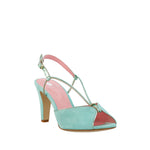 Sandales Lolotte vert mint - Coralie Masson créatrice française de chaussures 