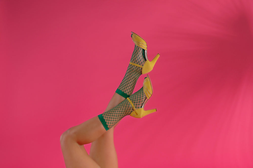Sandales Cora Jaune et Doré - Coralie Masson créatrice française de chaussures 