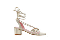 Sandales Louise dorées - Coralie Masson créatrice française de chaussures 