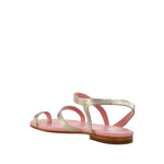 Sandales plates dorées Lola - Coralie Masson créatrice française de chaussures 