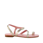 Sandales plates dorées Lola - Coralie Masson créatrice française de chaussures 